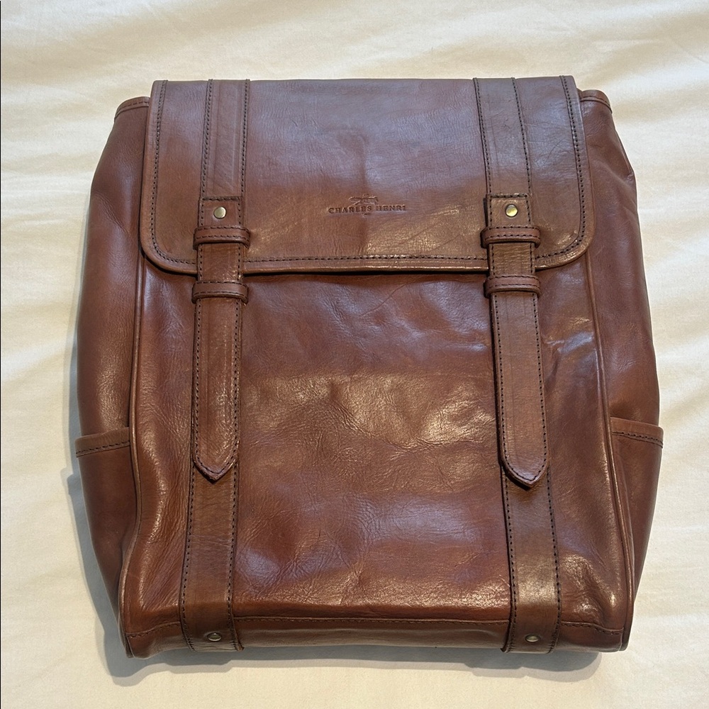 Brown Leather Backpack